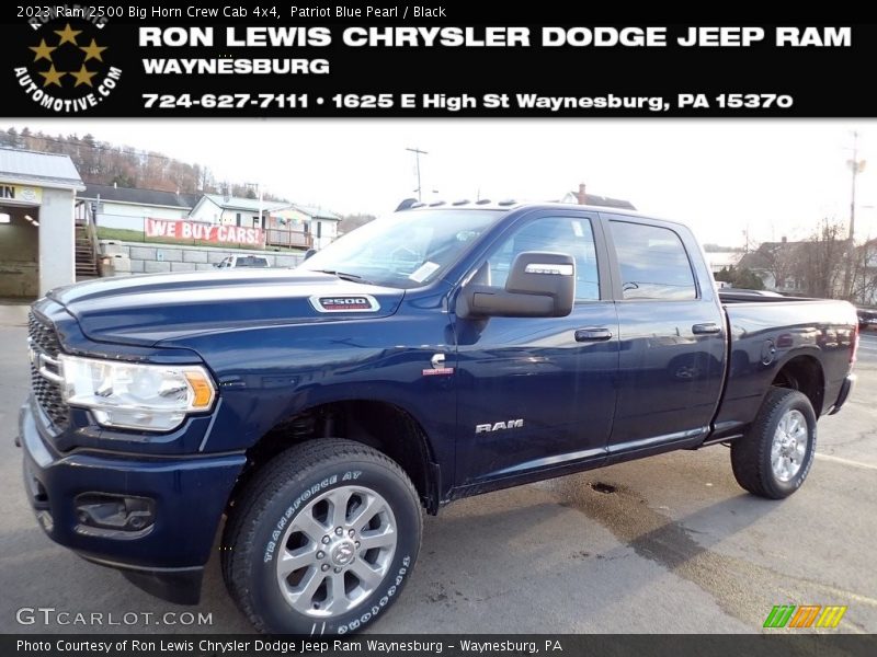 Patriot Blue Pearl / Black 2023 Ram 2500 Big Horn Crew Cab 4x4