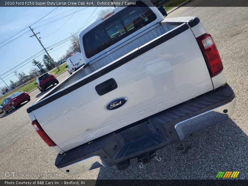 Oxford White / Camel 2010 Ford F250 Super Duty Lariat Crew Cab 4x4