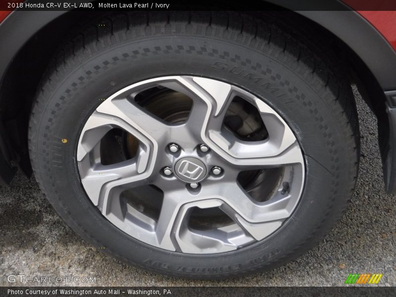 Molten Lava Pearl / Ivory 2018 Honda CR-V EX-L AWD