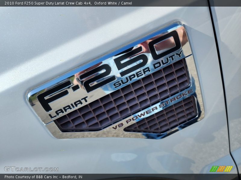 Oxford White / Camel 2010 Ford F250 Super Duty Lariat Crew Cab 4x4