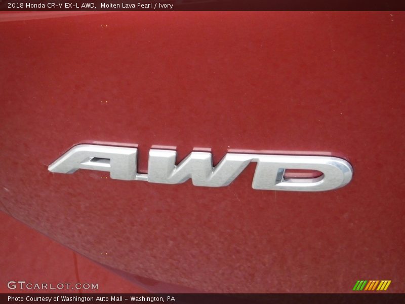 Molten Lava Pearl / Ivory 2018 Honda CR-V EX-L AWD