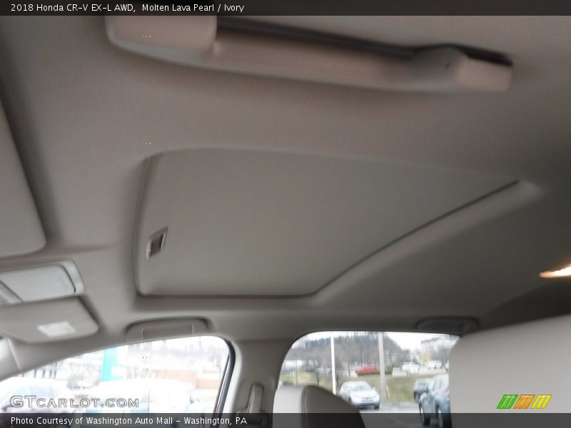 Molten Lava Pearl / Ivory 2018 Honda CR-V EX-L AWD