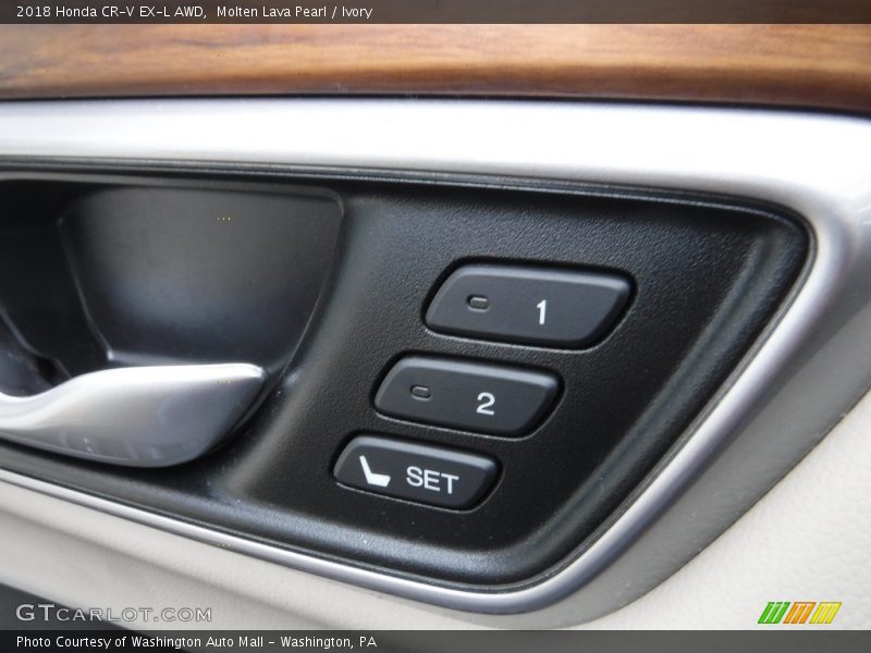 Molten Lava Pearl / Ivory 2018 Honda CR-V EX-L AWD