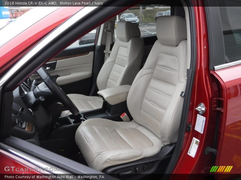 Molten Lava Pearl / Ivory 2018 Honda CR-V EX-L AWD