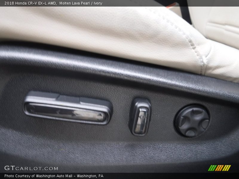 Molten Lava Pearl / Ivory 2018 Honda CR-V EX-L AWD