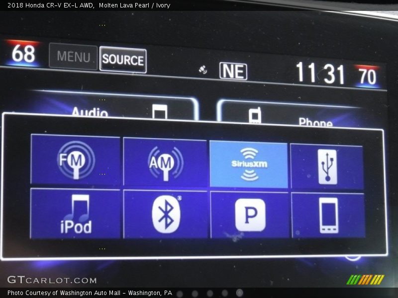 Molten Lava Pearl / Ivory 2018 Honda CR-V EX-L AWD