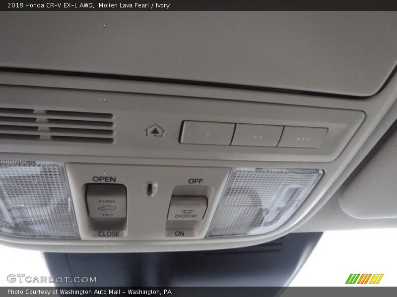 Molten Lava Pearl / Ivory 2018 Honda CR-V EX-L AWD