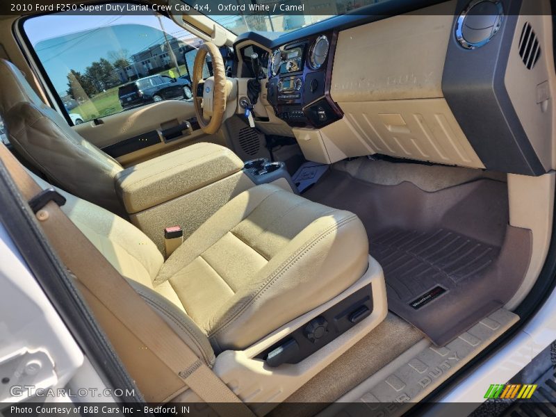 Oxford White / Camel 2010 Ford F250 Super Duty Lariat Crew Cab 4x4