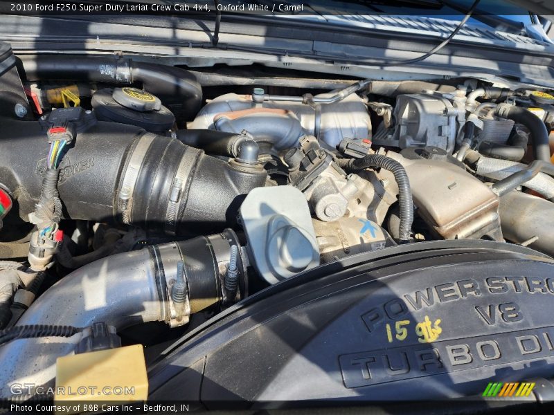 Oxford White / Camel 2010 Ford F250 Super Duty Lariat Crew Cab 4x4