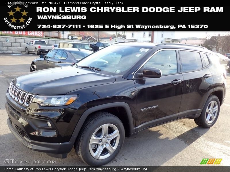Diamond Black Crystal Pearl / Black 2023 Jeep Compass Latitude 4x4