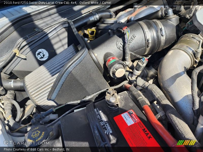 Oxford White / Camel 2010 Ford F250 Super Duty Lariat Crew Cab 4x4