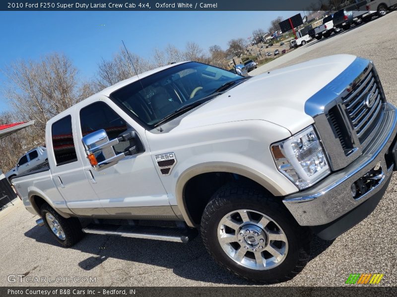 Oxford White / Camel 2010 Ford F250 Super Duty Lariat Crew Cab 4x4