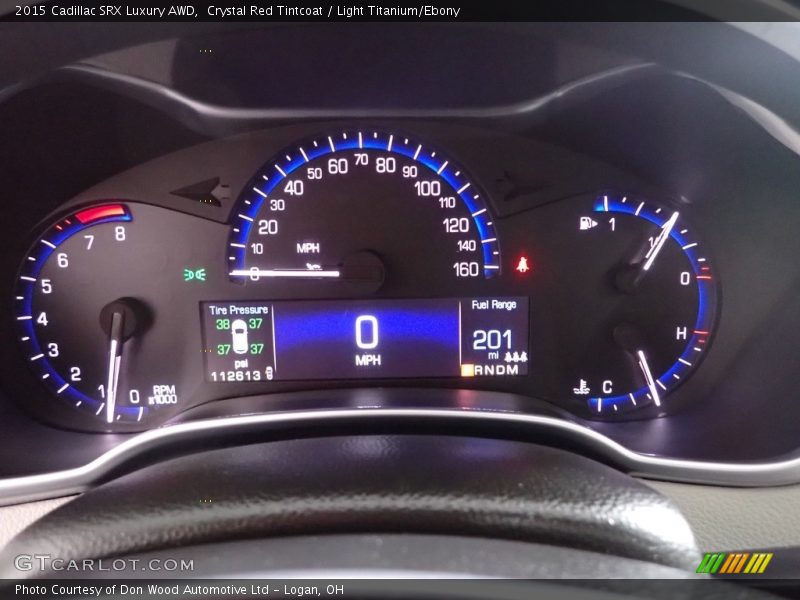 Crystal Red Tintcoat / Light Titanium/Ebony 2015 Cadillac SRX Luxury AWD