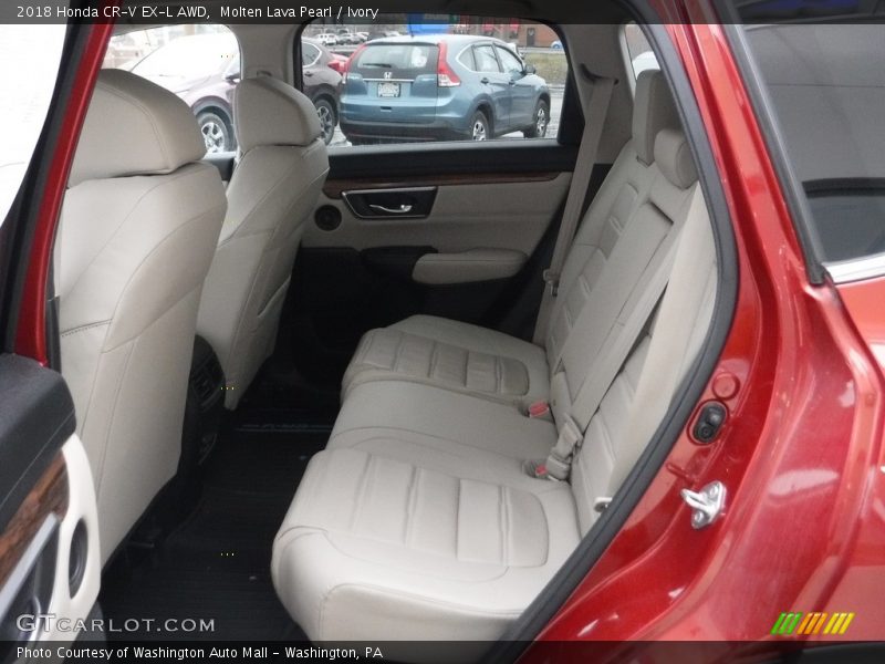Molten Lava Pearl / Ivory 2018 Honda CR-V EX-L AWD