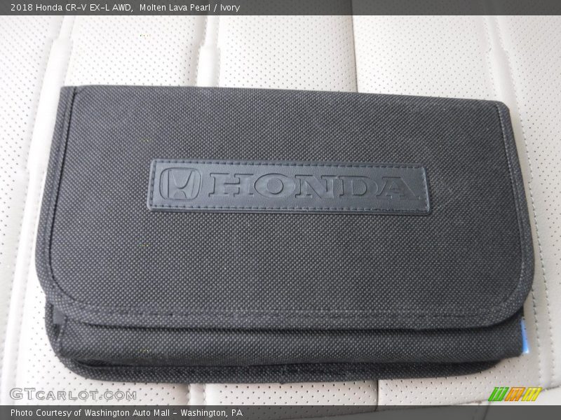 Molten Lava Pearl / Ivory 2018 Honda CR-V EX-L AWD