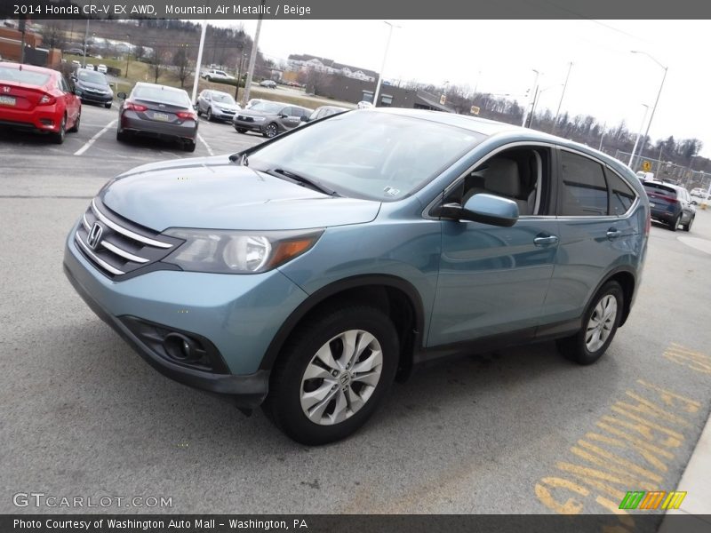 Mountain Air Metallic / Beige 2014 Honda CR-V EX AWD