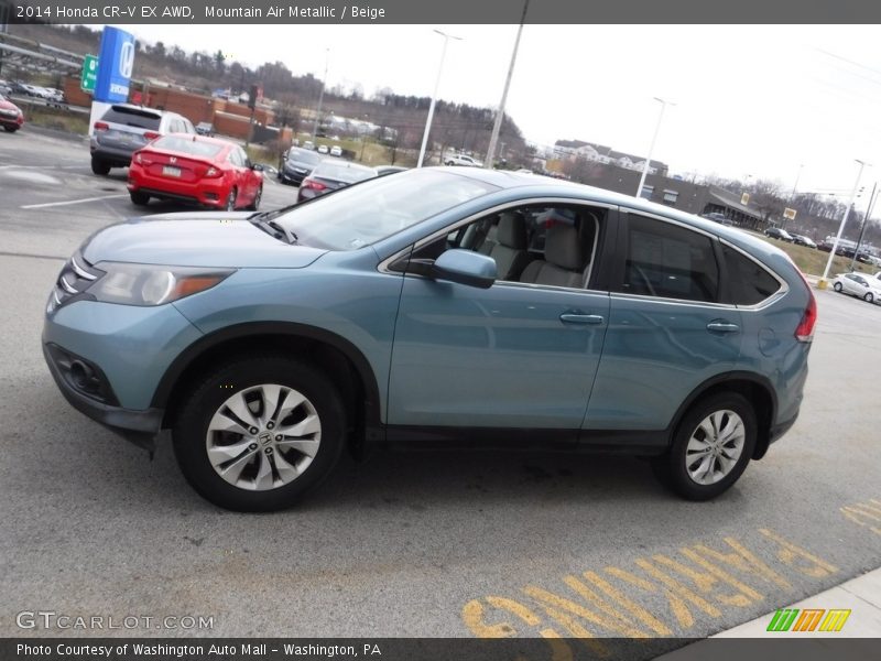 Mountain Air Metallic / Beige 2014 Honda CR-V EX AWD