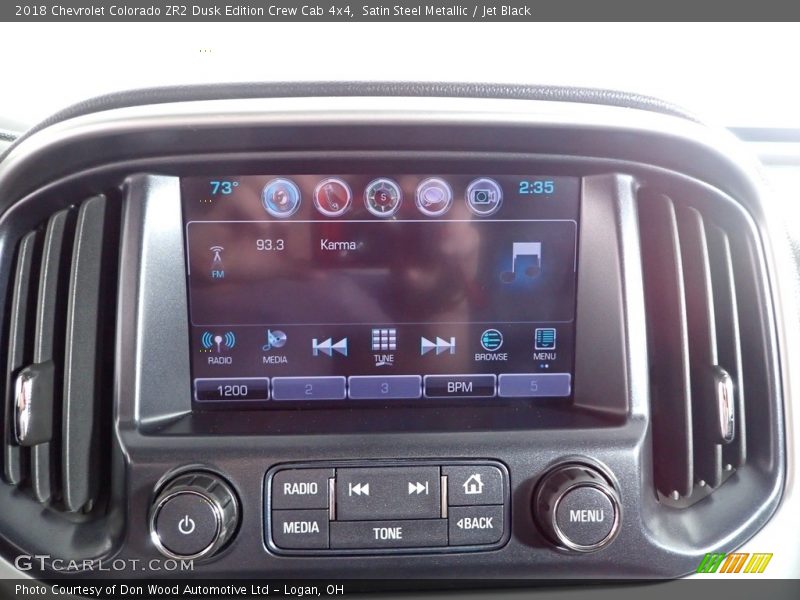 Satin Steel Metallic / Jet Black 2018 Chevrolet Colorado ZR2 Dusk Edition Crew Cab 4x4