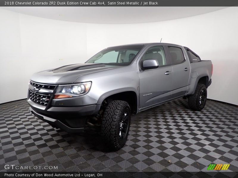 Satin Steel Metallic / Jet Black 2018 Chevrolet Colorado ZR2 Dusk Edition Crew Cab 4x4