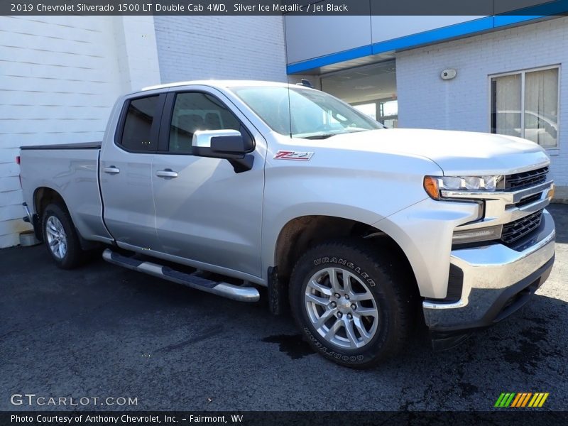 Silver Ice Metallic / Jet Black 2019 Chevrolet Silverado 1500 LT Double Cab 4WD