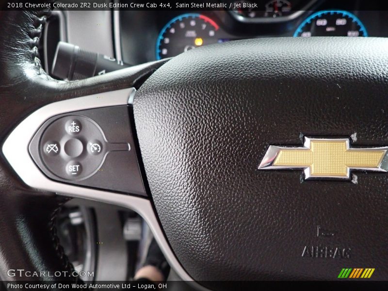 Satin Steel Metallic / Jet Black 2018 Chevrolet Colorado ZR2 Dusk Edition Crew Cab 4x4