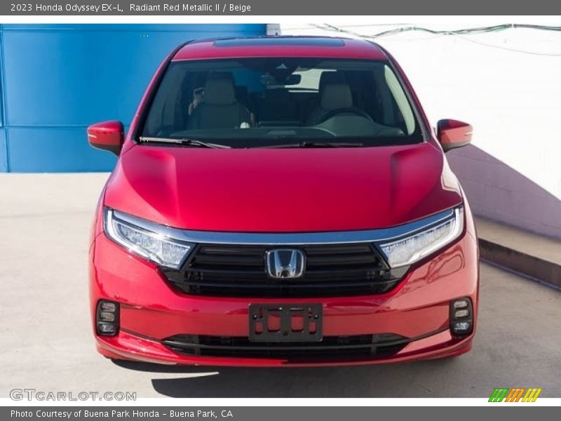 Radiant Red Metallic II / Beige 2023 Honda Odyssey EX-L