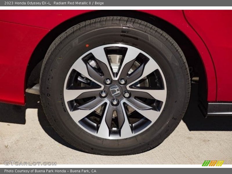 Radiant Red Metallic II / Beige 2023 Honda Odyssey EX-L
