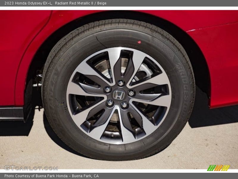 Radiant Red Metallic II / Beige 2023 Honda Odyssey EX-L