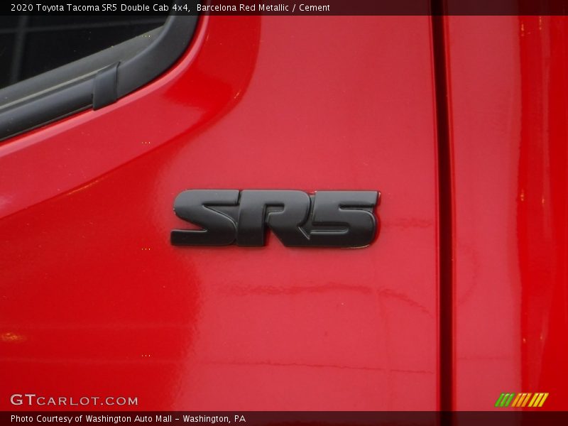 Barcelona Red Metallic / Cement 2020 Toyota Tacoma SR5 Double Cab 4x4