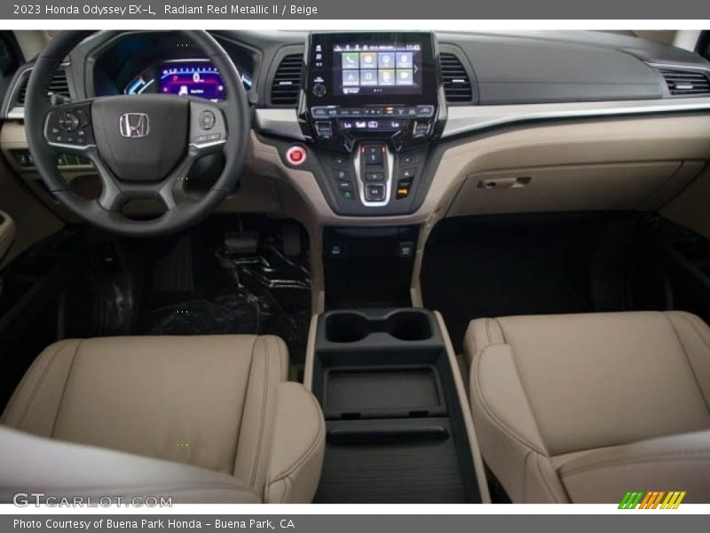Radiant Red Metallic II / Beige 2023 Honda Odyssey EX-L