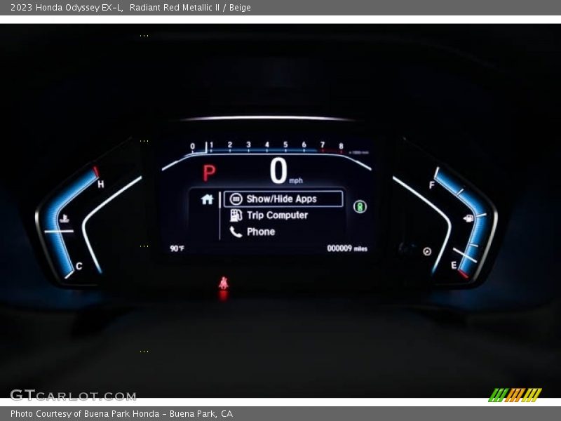 Radiant Red Metallic II / Beige 2023 Honda Odyssey EX-L