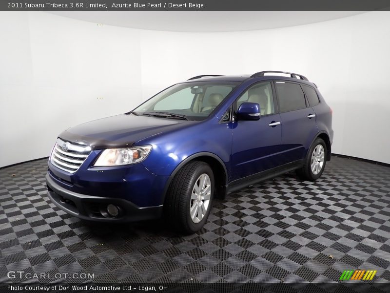 Azurite Blue Pearl / Desert Beige 2011 Subaru Tribeca 3.6R Limited