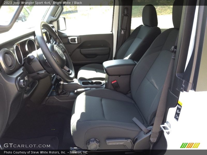 Bright White / Black 2023 Jeep Wrangler Sport 4x4