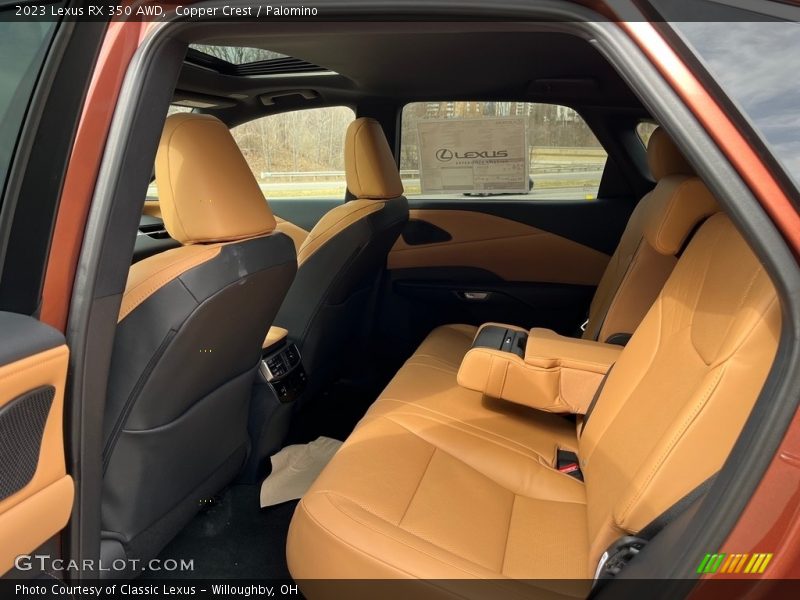 Rear Seat of 2023 RX 350 AWD