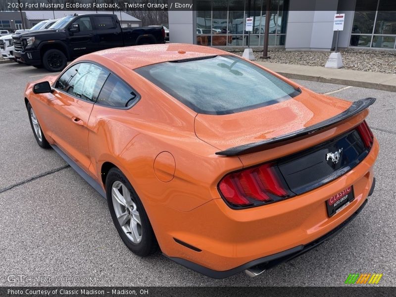 Twister Orange / Ebony 2020 Ford Mustang EcoBoost Fastback
