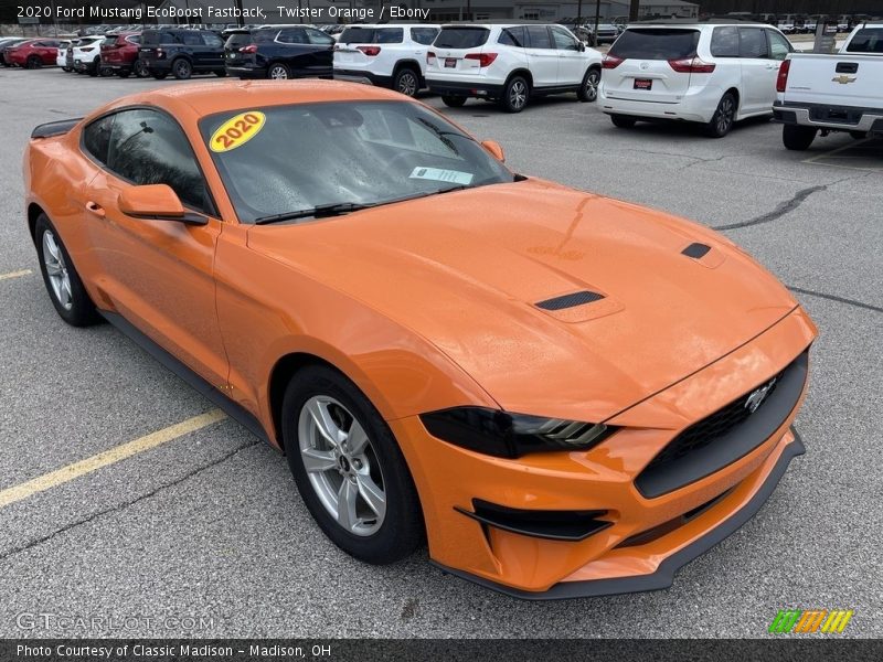 Front 3/4 View of 2020 Mustang EcoBoost Fastback