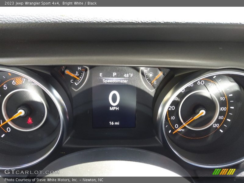 Bright White / Black 2023 Jeep Wrangler Sport 4x4