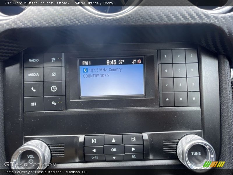 Controls of 2020 Mustang EcoBoost Fastback