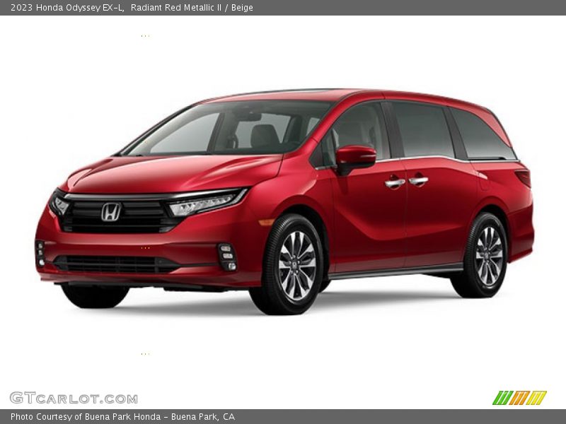Radiant Red Metallic II / Beige 2023 Honda Odyssey EX-L