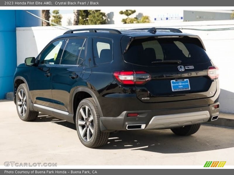 Crystal Black Pearl / Black 2023 Honda Pilot Elite AWD