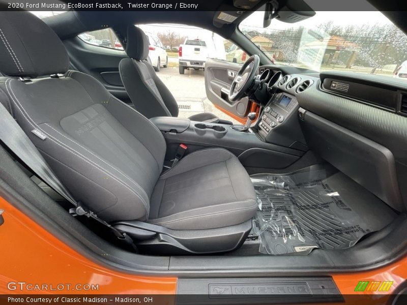 Twister Orange / Ebony 2020 Ford Mustang EcoBoost Fastback
