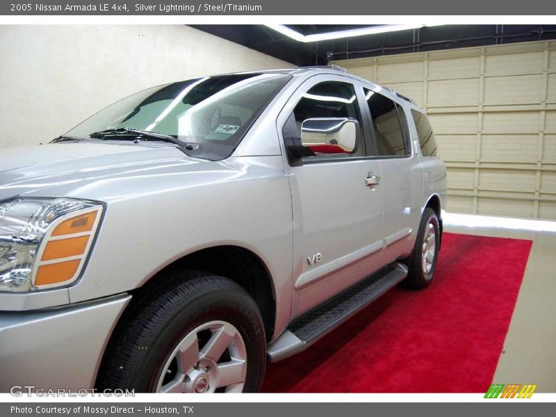 Silver Lightning / Steel/Titanium 2005 Nissan Armada LE 4x4