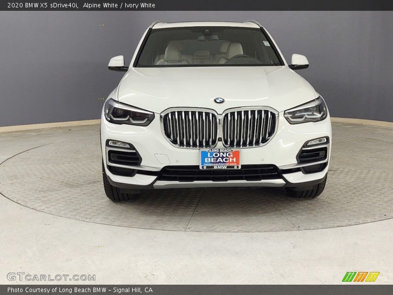 Alpine White / Ivory White 2020 BMW X5 sDrive40i
