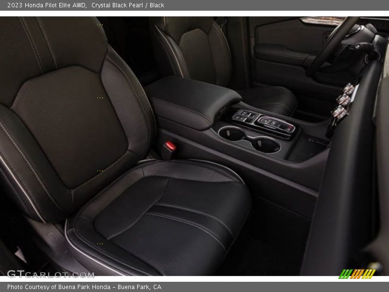 Crystal Black Pearl / Black 2023 Honda Pilot Elite AWD