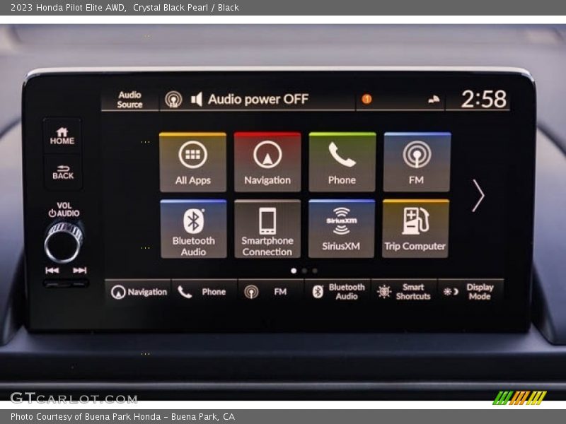 Crystal Black Pearl / Black 2023 Honda Pilot Elite AWD