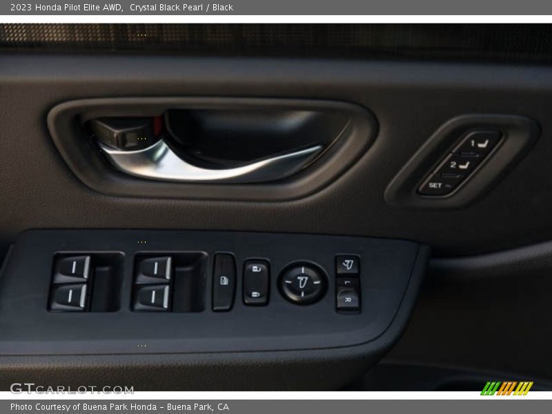 Crystal Black Pearl / Black 2023 Honda Pilot Elite AWD