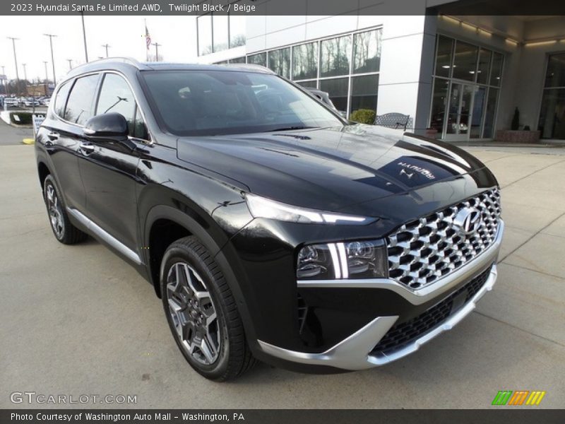 Twilight Black / Beige 2023 Hyundai Santa Fe Limited AWD