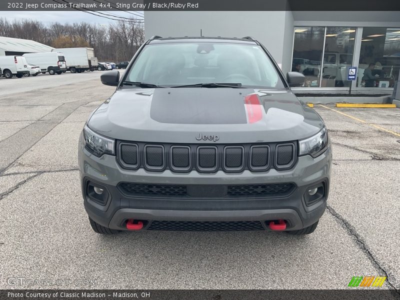 Sting Gray / Black/Ruby Red 2022 Jeep Compass Trailhawk 4x4