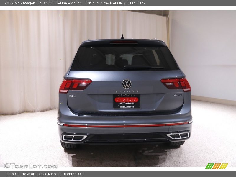Platinum Gray Metallic / Titan Black 2022 Volkswagen Tiguan SEL R-Line 4Motion