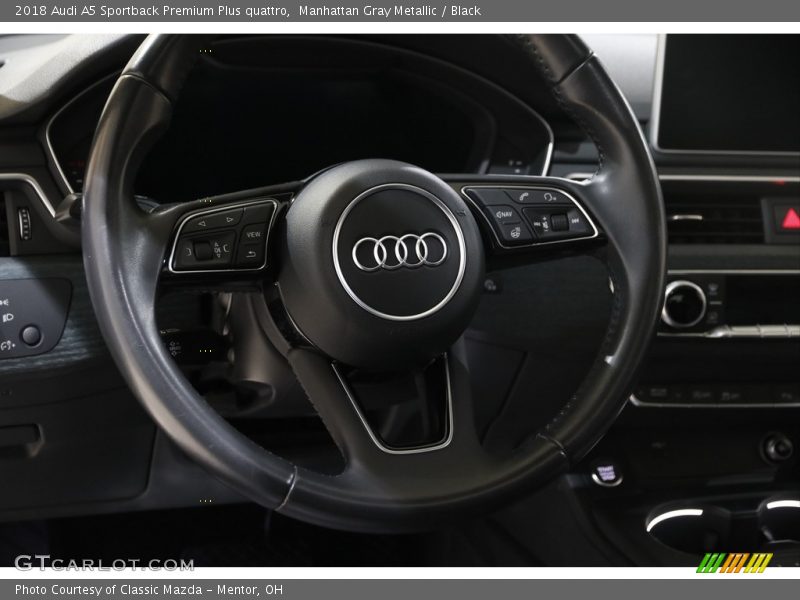 Manhattan Gray Metallic / Black 2018 Audi A5 Sportback Premium Plus quattro
